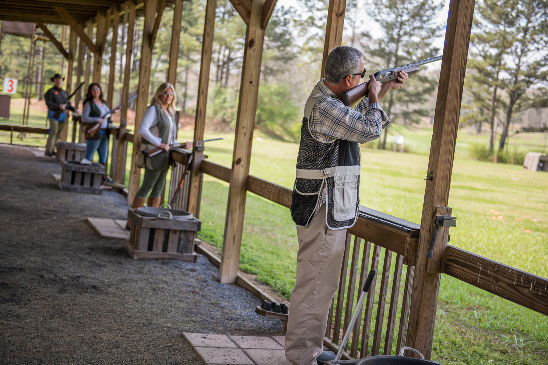 Magnetic Leather Shotgun Barrel Rest - Trap, Skeet & Sporting Clays Accessory